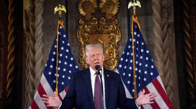 A view of the U.S. Capitol, decorated for Donald Trump’s 2025 presidential inauguration ceremony.