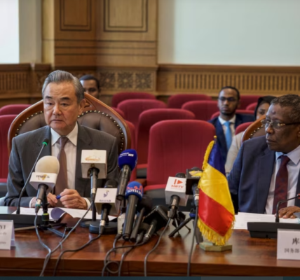 Chinese Foreign Minister Wang Yi engages with Chad’s Foreign Minister in N'Djamena, as part of a broader diplomatic mission to strengthen ties with the Sahel region.