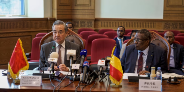 Chinese Foreign Minister Wang Yi engages with Chad’s Foreign Minister in N'Djamena, as part of a broader diplomatic mission to strengthen ties with the Sahel region.