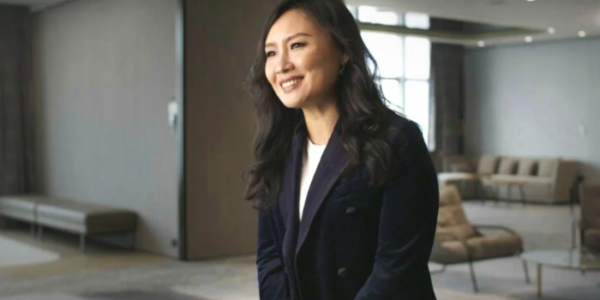 Jen Zhu Scott, CEO of Power Dynamics, speaking on U.S.-China cooperation in AI development.