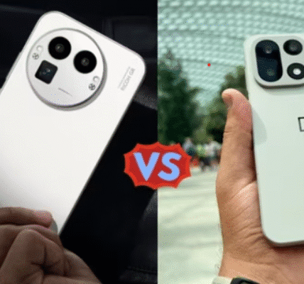 Realme GT 8 Pro and OnePlus 15 flagship smartphones side-by-side for comparison