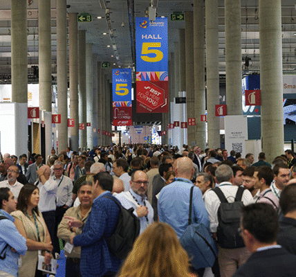 Visitors explore automation, AI, and sustainable printing innovations at Labelexpo Europe 2025 in Barcelona.