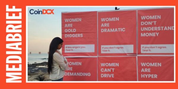 CoinDCX #TearTheStereotype campaign promoting women in crypto investing