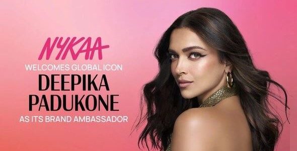 Deepika Padukone as Nykaa brand ambassador promoting modern beauty and self-confidence